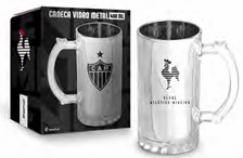 Caneca Vidro Berlim Metalic Times 480ml - Atlético